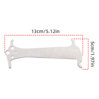Medidor de Desgaste de Cadena de Bicicleta de Acero Inoxidable VXM, Herramienta de Medición Precisa para Cadena de Bicicleta y Tornillos, para Reparación de Bicicletas de Montaña y Carretera
