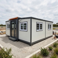 Maison préfabriquée modulaire personnalisable à toit plat, mobile, pour usage résidentiel et professionnel