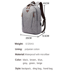Custom Logo USB TravelBackpack <strong>Waterproof</strong> Hiking School Laptop <strong>Rucksack</strong> - Product Image 3