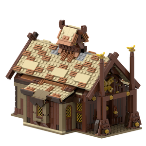 Funbuild <strong>the</strong> <strong>Lord</strong> <strong>of</strong> DIY Bricks <strong>Toys</strong> <strong>the</strong> <strong>Ring</strong> MOC-186205 Meduseld Village Street View Set Building Blocks <strong>Toys</strong> - Product Image 3