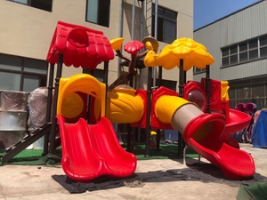 Profession Fabricant Équipement de terrain de jeu extérieur Toboggan Enfants Balançoire Ensemble de paiement extérieur pour la maternelle - Product Image 5