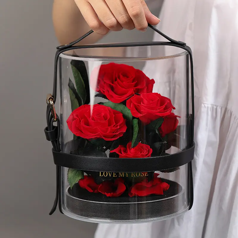 Valentinstag Geschenk natürliche für immer Blume Geschenk box Galaxie konservierte Rosen in Box ewige Rose für Muttertag Weihnachten