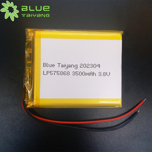 Bateria azul Taiyang 575868 <span class=keywords><strong>3500mAh</strong></span> pequena recarregável 3.8v de polímero de lítio 3000mah 3.8v - Product Image 2