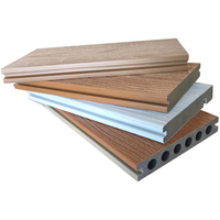 Planches de terrasse WPC co-extrudées à face unique, à bords carrés, lisses, emboîtables, antidérapantes, anti-poussière, résistantes aux taches, modernes, pour jardin et extérieur