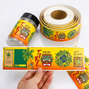 Custom Beverage Jar Packaging Label Sticker 12oz Juice Bottle Labels Juice Bottle <b>Plastic</b> With Clear Label 32oz - Product Image 1