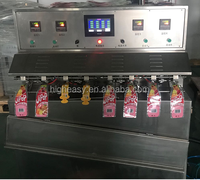 Machine d'emballage verticale semi-automatique à prix d'usine pour le remplissage et la fermeture de sachets de boissons liquides, aliments, jus, gelées et lait