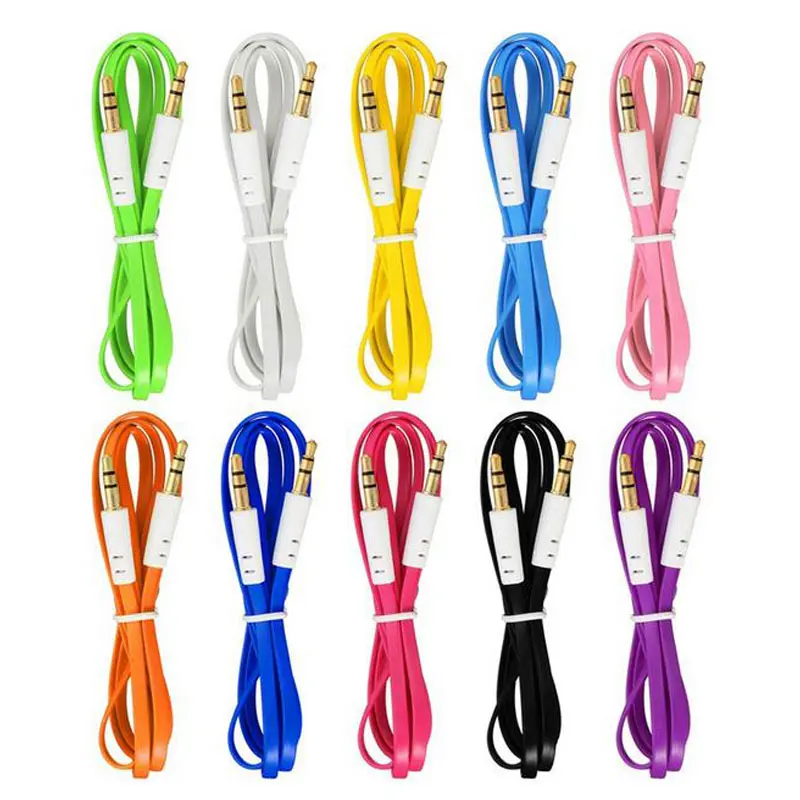 RTS cheap 3.5mm male to male audio cable aux cable 1m for mobile computer ipod