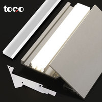 Produit d'éclairage de gypse de plafond intérieur de maison de haute qualité Profil LED en aluminium Profil de lumière en aluminium d'angle à 45 degrés