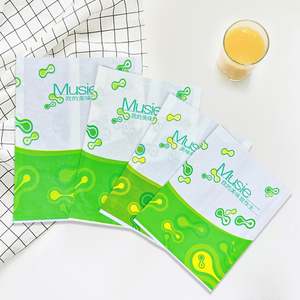 Papier écologique personnalisé avec logo, résistant à la graisse, pour l'emballage alimentaire, sac en papier coloré résistant à l'huile pour pain et snacks - Product Image 1