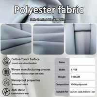 Tela Impermeable 100% Poliéster, Ligera, 75D 140GSM, Elástica en 4 Direcciones, para Chaquetas, Abrigos, Cortavientos, Niñas y Niños