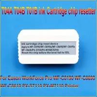Reseteador de chip para caja de mantenimiento T6714 para Epson WF-C8190 C8690 C869R, nuevo, blanco, con sonda y funda protectora, decodificador de tinta residual