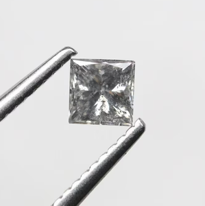 100% 0.49 ct. Princess เจียระไนเพชร S & P White-Grey สำหรับแหวนหมั้นจิวเวลรี่เพชรหลวมสำหรับเธอ - Product Image 5