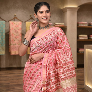 Sari en soie MAHESWARI pour les occasions de mariage - Product Image 2