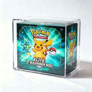Boîte de protection en acrylique transparent poli à prix d'usine, étui en acrylique épaissi ETB pour collection Pokémon - Product Image 1