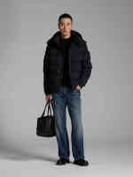 Haute qualité hommes hiver doudoune bulle épais duvet de canard à capuche à manches longues manteau imperméable chaud plume Polyester remplissage