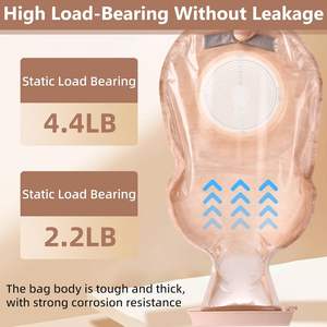 กระเป๋า Colostomy ถุงผ่าตัดชิ้นเดียวตัดให้พอดีกับกระเป๋าที่มีการปิดสำหรับการดูแลมะเร็งเต้านม - Product Image 5