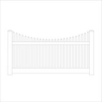 Clôture décorative en PVC pour jardin et cour, avec design à stiles fermés pour la séparation des espaces, améliore l'intimité et la beauté du paysage extérieur, garantie 15 ans