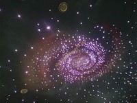 Plafonnier LED à fibres optiques en acrylique et plastique moderne KEPUAI 2023 avec effet scintillant RGBW pour la décoration sensorielle de chambre nocturne