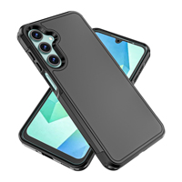 Coque de téléphone en TPU+PC avec texture mate, protection intégrale anti-chute, effet peau de TPU pour Samsung A16