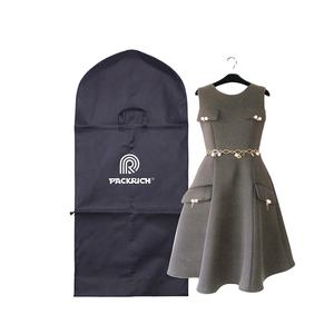 Высококачественная Складная кожаная модная Обложка для костюма с логотипом на заказ, Нетканая сумка для хранения одежды, дорожная Пылезащитная Обложка, упаковка, логотип на заказ - Product Image 1