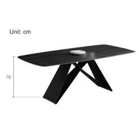 Base de Table en métal noir jambe Meta Durable moderne pour dessus de Table en marbre Base de support de meubles d'hôtel à manger support de meubles personnalisé