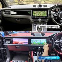 Reproductor Multimedia con Pantalla de Control para el Pasajero de la Consola Central, Versión Mejorada 2014-2018, Accesorios Modificados para Porsche Macan