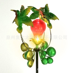ไฟสวนพลังงานแสงอาทิตย์ หลอดไฟ LED ตกแต่งสวนเหล็กดัด ทนน้ำ รับประกัน 2 ปี - Product Image 2
