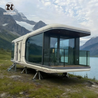 Maisons préfabriquées modernes, sûres et fiables, nouvelle conception, maison mobile en conteneur, capsule spatiale, panneaux sandwich, résistant au feu