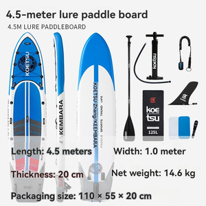 3.5m/3.9m/4.5m leurre pagaie SUP pagaie droite <span class=keywords><strong>gonflable</strong></span> élargissement planche de surf planches à roulettes avec propulseurs assortis - Product Image 4