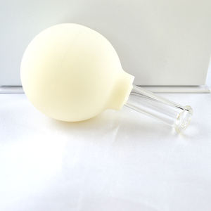 Produk populer 2025 produk baru 2 buah cangkir pijat bekam PVC kaca Set cangkir hisap vakum untuk pijat wajah - Product Image 3