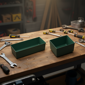 TTAKE <b>Small</b> Parts Tray Tool <b>Containers</b> 2 Pack Green Storage Organizer for Workshop Garage - Product Image 3