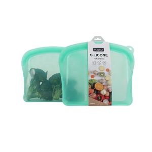 Leakproof Sealable Reusable Eco Friendly Food Storage Silicone Food <b>Bags</b> - Product Image 6