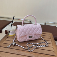 Sac à main pour femme en cuir PU, tendance et luxueux, sac bandoulière à motif losanges, sac à l'épaule de créateur pour femme, vente chaude en usine