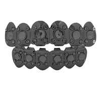 Accessoires hip-hop pour hommes et femmes, dentiers hip-hop incrustés de diamants, accessoires de scène pour Halloween, accessoires pour boîtes de nuit et hipsters