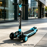 Trottinette pliable à 3 roues pour enfants, réglage de hauteur illimité, cadre entièrement en aluminium, roues larges, jouet léger pour enfants de 3 à 8 ans