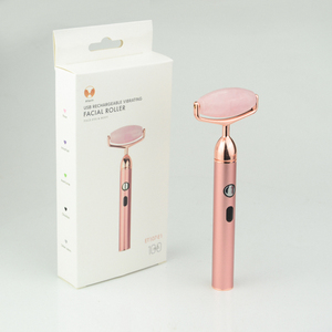 Haute Qualité Rose Pierre De Jade Électrique USB Vibrant Rouleau de Massage Têtes Remplaçables - Product Image 6