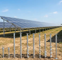 Vis de fondation hélicoïdale galvanisée à chaud, résistante à la corrosion, pour ancrage au sol
