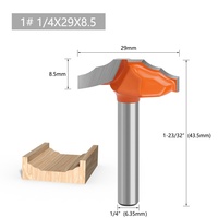 Juego de Brocas de Fresado CNC de 1/4 de Pulgada, Herramienta de Carpintería de Carburo, Cuchillo de Encaje Recubierto, Cortador de Fresado de Madera