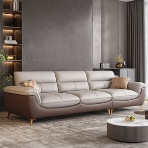 <span class=keywords><strong>Sofa</strong></span> da sang trọng Bắc Âu căn hộ lớn nhỏ phù hợp lớp đầu tiên Ba chỗ ngồi bốn chỗ ngồi thẳng với miếng bọt biển - Product Image 1