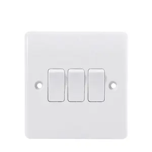 OEM 3 Gang 1 Way Wall Switches BS Standard Bakelite Panel/switches And Socket/wall Switches Electrical Accessories