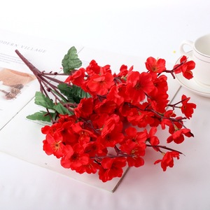Centros de Mesa para Bodas, Suministros para Decoración, 9 Ramas de Flores Artificiales de Seda Rosa para <span class=keywords><strong>Hotel</strong></span>, Día de San Valentín y Día de la Madre - Product Image 6