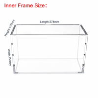 Boîte de présentation en acrylique pour cartes à collectionner, étui de protection transparent pour jeux de cartes, vitrine de collection, vente en gros