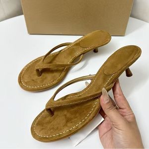 Best Selling Sandali Tacchi Stiletto 3CM Low Mules <b>Toe</b> <b>Ring</b> Summer Heels for Ladies Thin Heels - Product Image 5