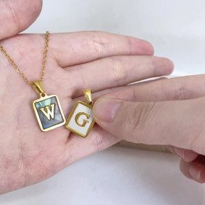 שרשרת מצופה זהב שרשרת שרשרת שרשרת חניקה מעטפת טבעית נירוסטה זוג שרשרת לנשים