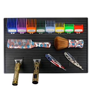 Tapis antidérapant pour salon de <span class=keywords><strong>coiffure</strong></span>, coussin en silicone magnétique, outils professionnels de barbier, tapis de présentation pour salon - Product Image 1