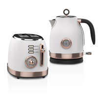 Nouveaux ensembles de décalcomanies appareils de cuisine en acier inoxydable mélangeur électrique rétro grille-pain et bouilloire ensemble 3 en 1