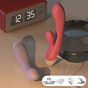 Oplaadbare konijnenvibrator met dubbele vibratie, clitorisstimulator, USB-aangedreven, adult sextoys van Factory Outlet. - Product Image 6