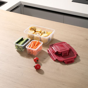 Zhanggong 3 uds contenedores de cocina apilables a prueba de fugas contenedor de almacenamiento de alimentos de plástico hermético para almacenamiento de carne, frutas y verduras - Product Image 3
