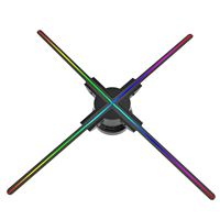 65,70,75,80,85,100 CM 3D Holographique Led Publicité Ventilateur Led 3D Hologramme Projecteur Affichage Publicité Ventilateur