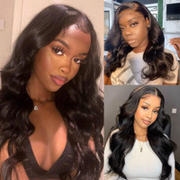 Fournisseur de Cheveux Humains 100% Naturels – Perruques Longues en Dentelle Frontale 360 Pièces Cheveux Vierges Péruviens 13x4/13x6 Base HD Sans Colle Invisible Haute Définition